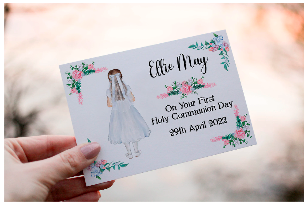 First Holy Communion Day Card, Holy Communion Card